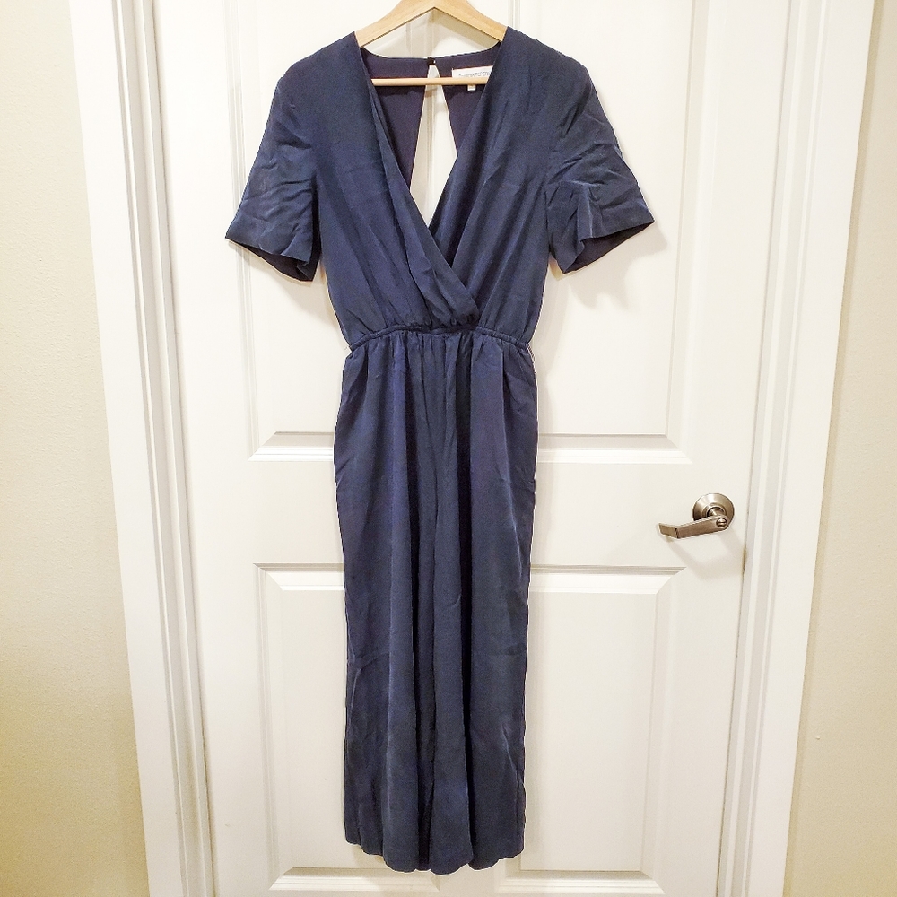 Finders Keepers Blue Rewind Culotte Jumpsuit - Picture 3 of 8